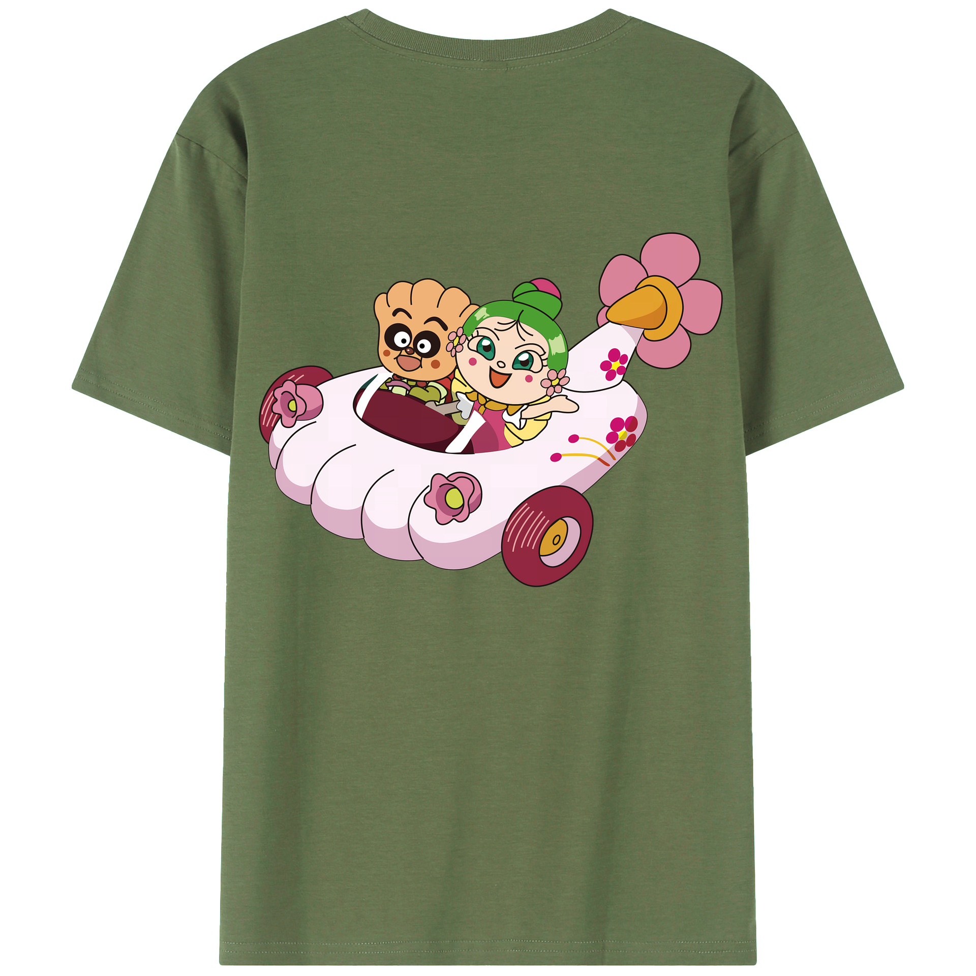 （画像用） アンパンマン Anpanman 綿100％ メンズ半袖Tシャツ（バックプリント） 通気性